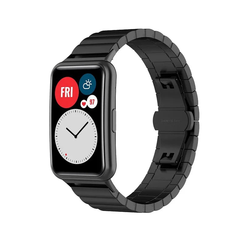Huawei Watch Fit / Nieuw / SE bandje (Roestvrij staal) - 4 kleuren